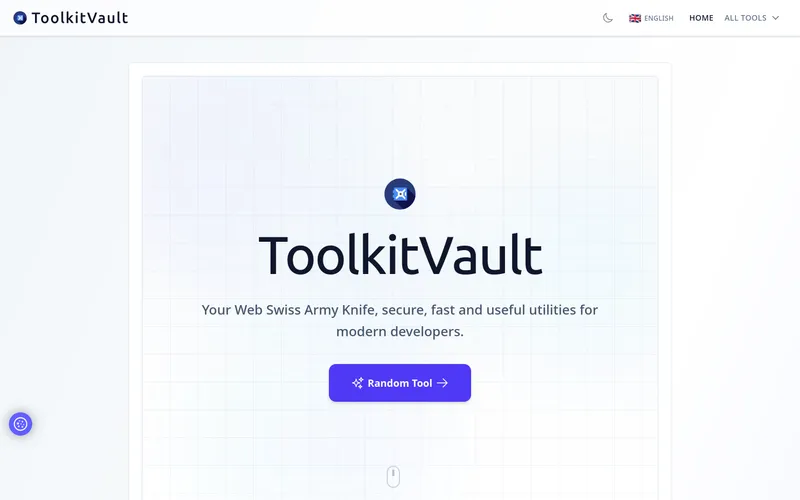 Toolkitvault.com - Free, secure, fast and useful utilities for modern developers.